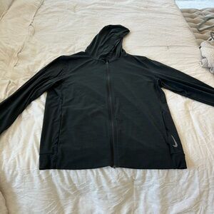 Nike Men's Black Space Dyed Hooded Jacket